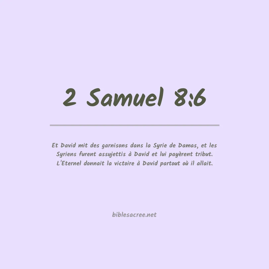 2 Samuel - 8:6