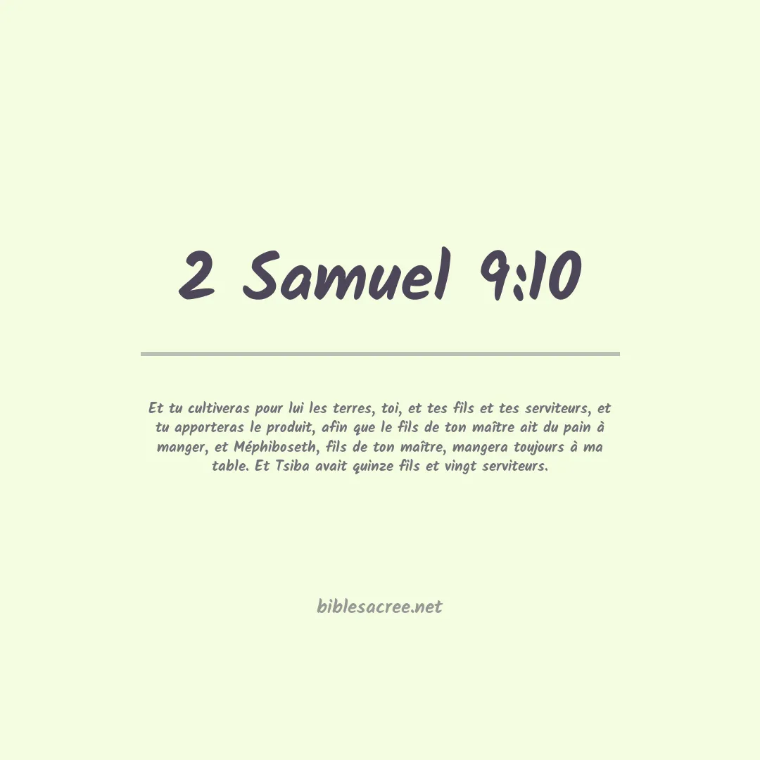 2 Samuel - 9:10