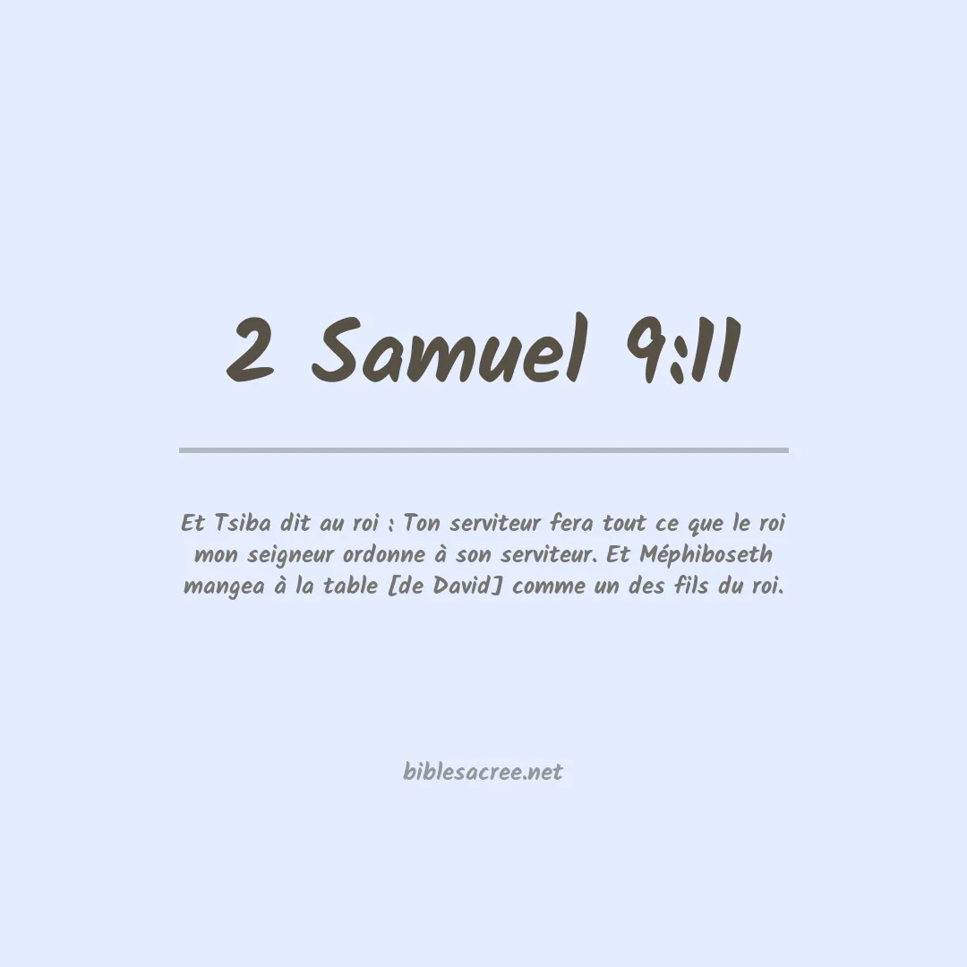 2 Samuel - 9:11