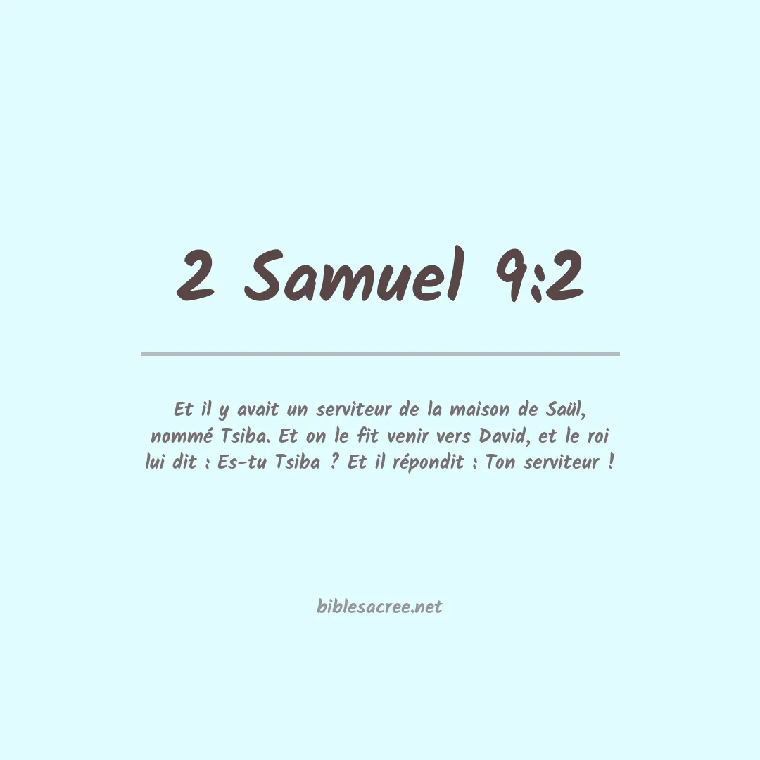 2 Samuel - 9:2