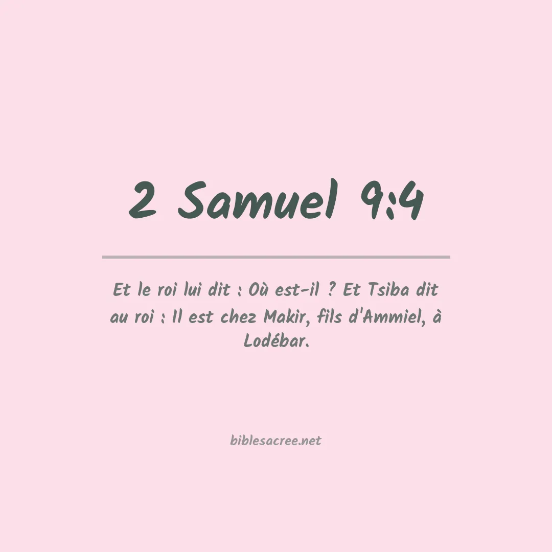 2 Samuel - 9:4