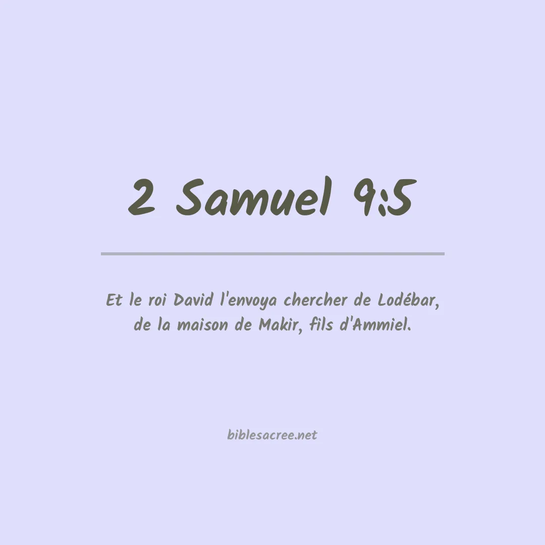 2 Samuel - 9:5