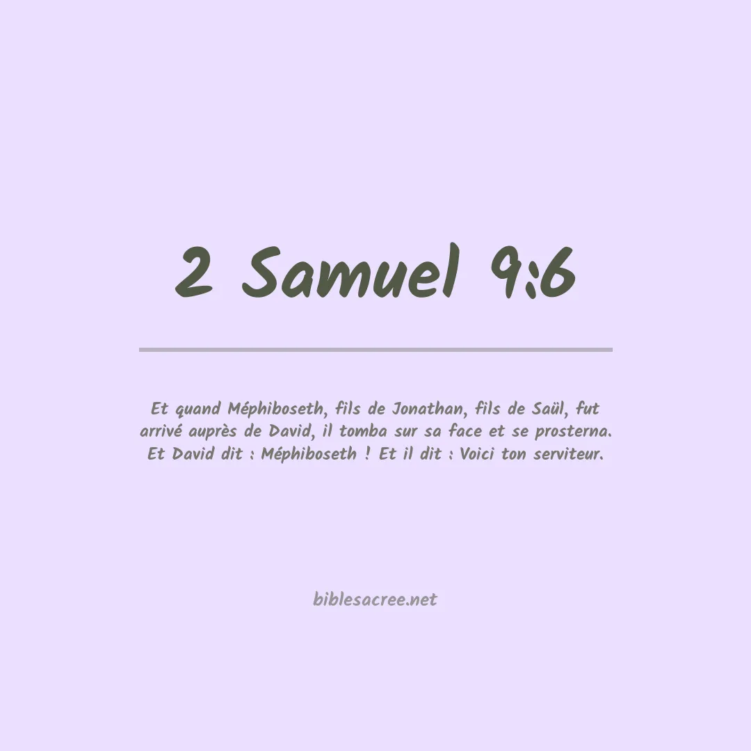 2 Samuel - 9:6