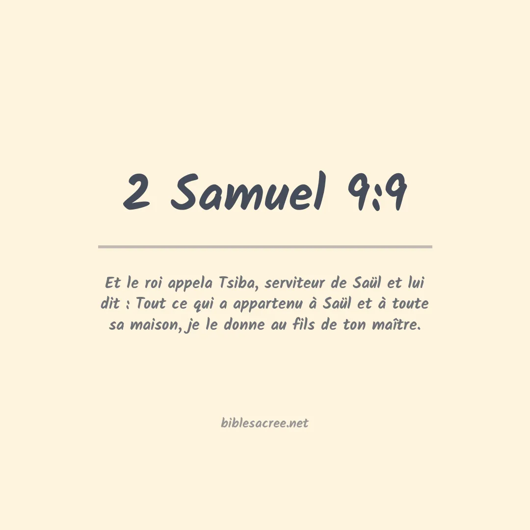 2 Samuel - 9:9