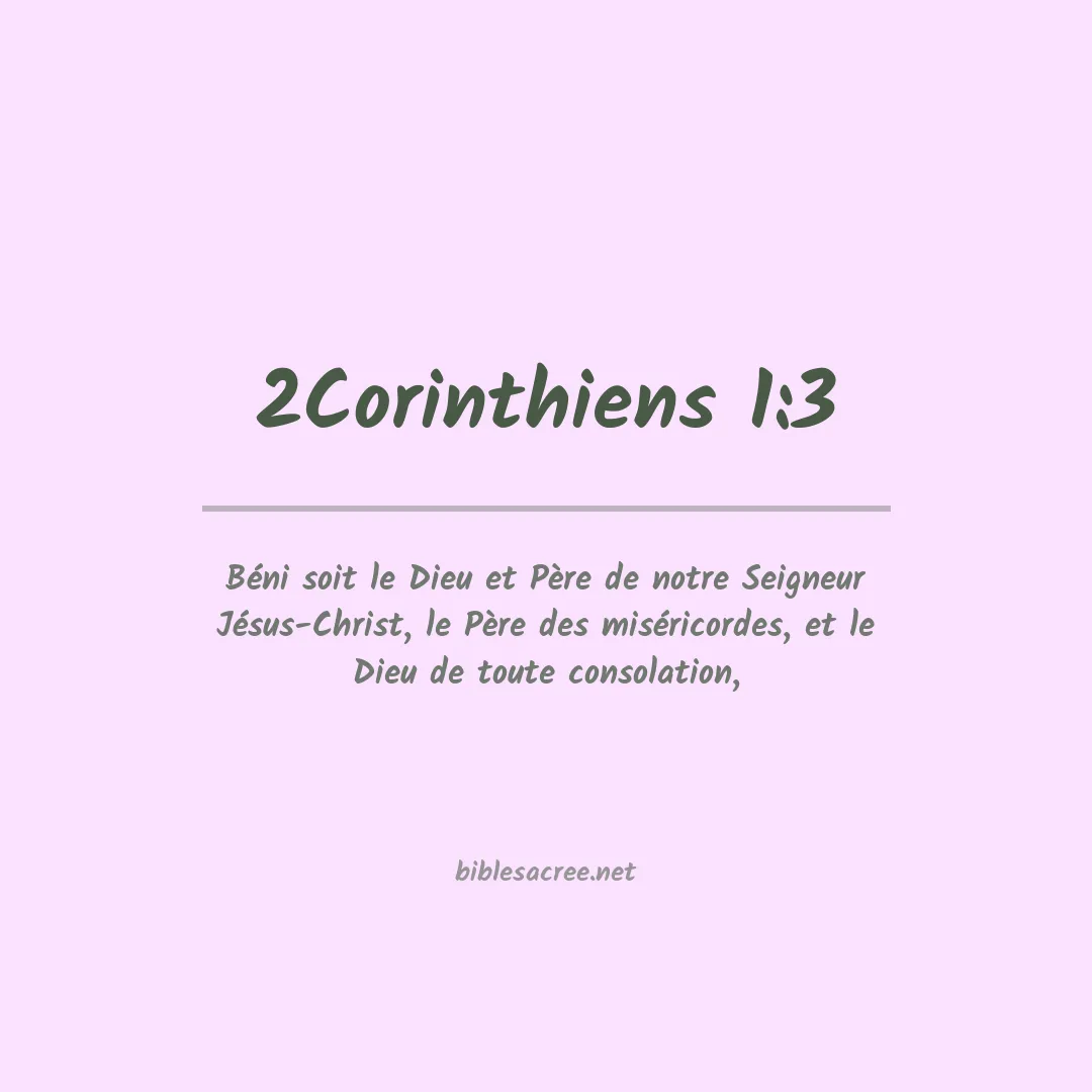 2Corinthiens - 1:3