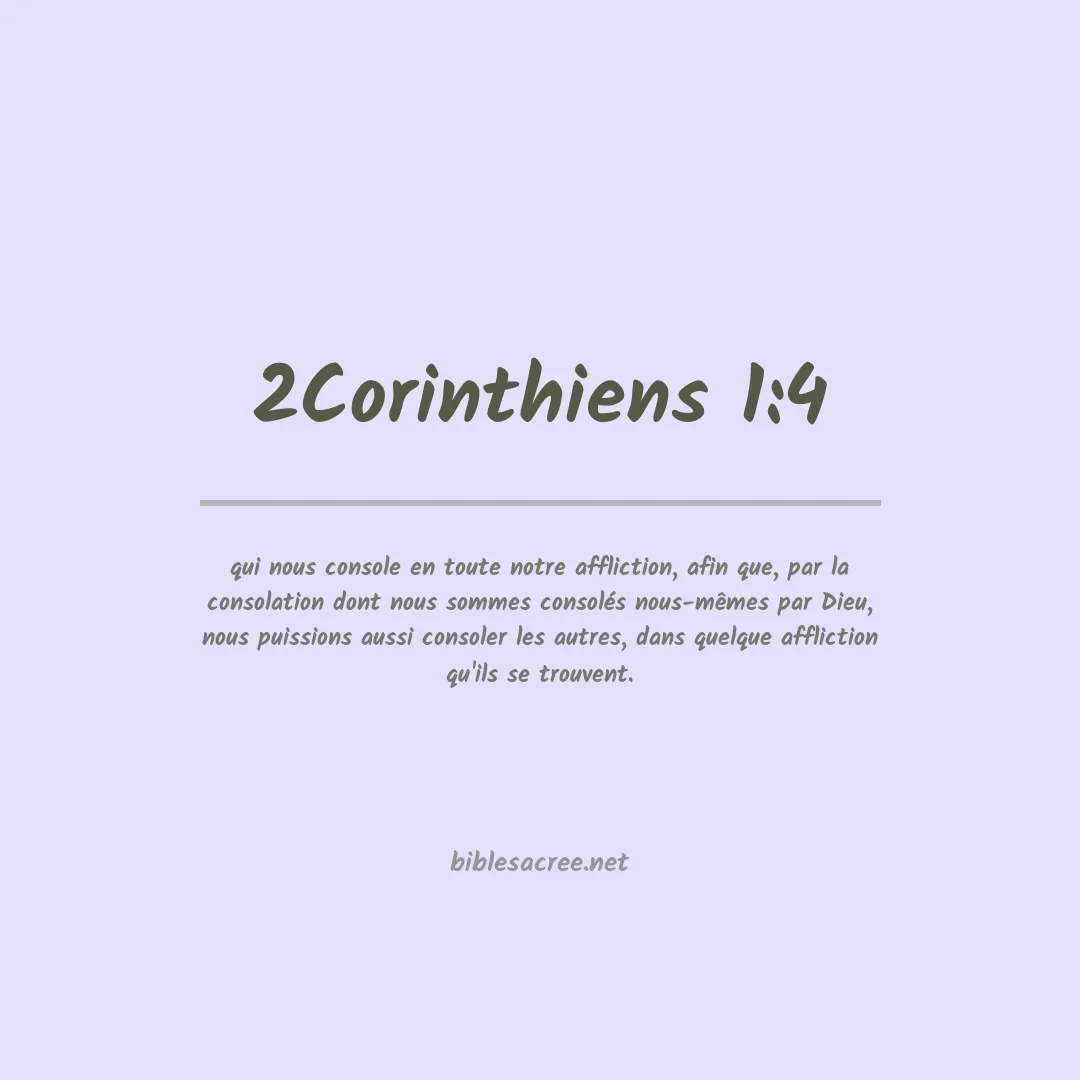 2Corinthiens - 1:4