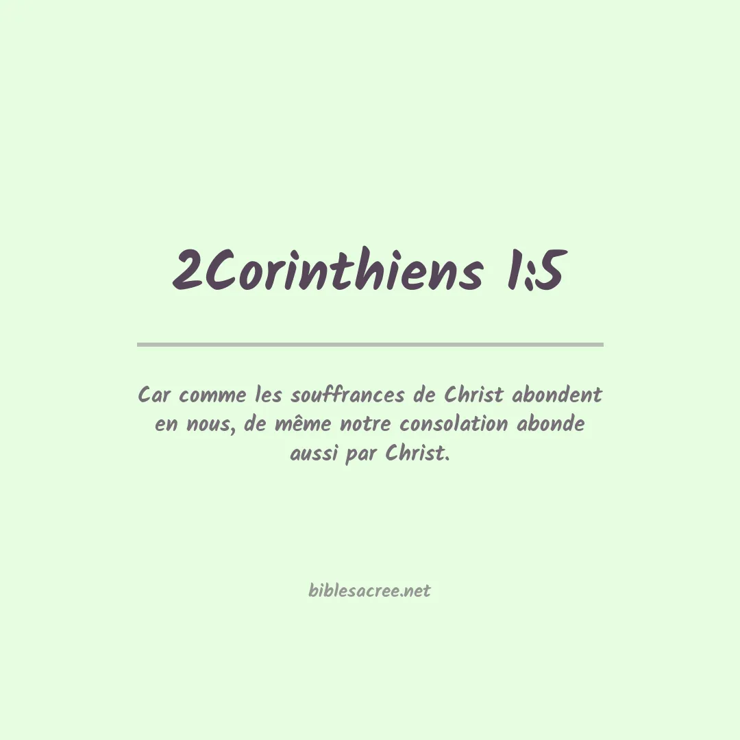 2Corinthiens - 1:5