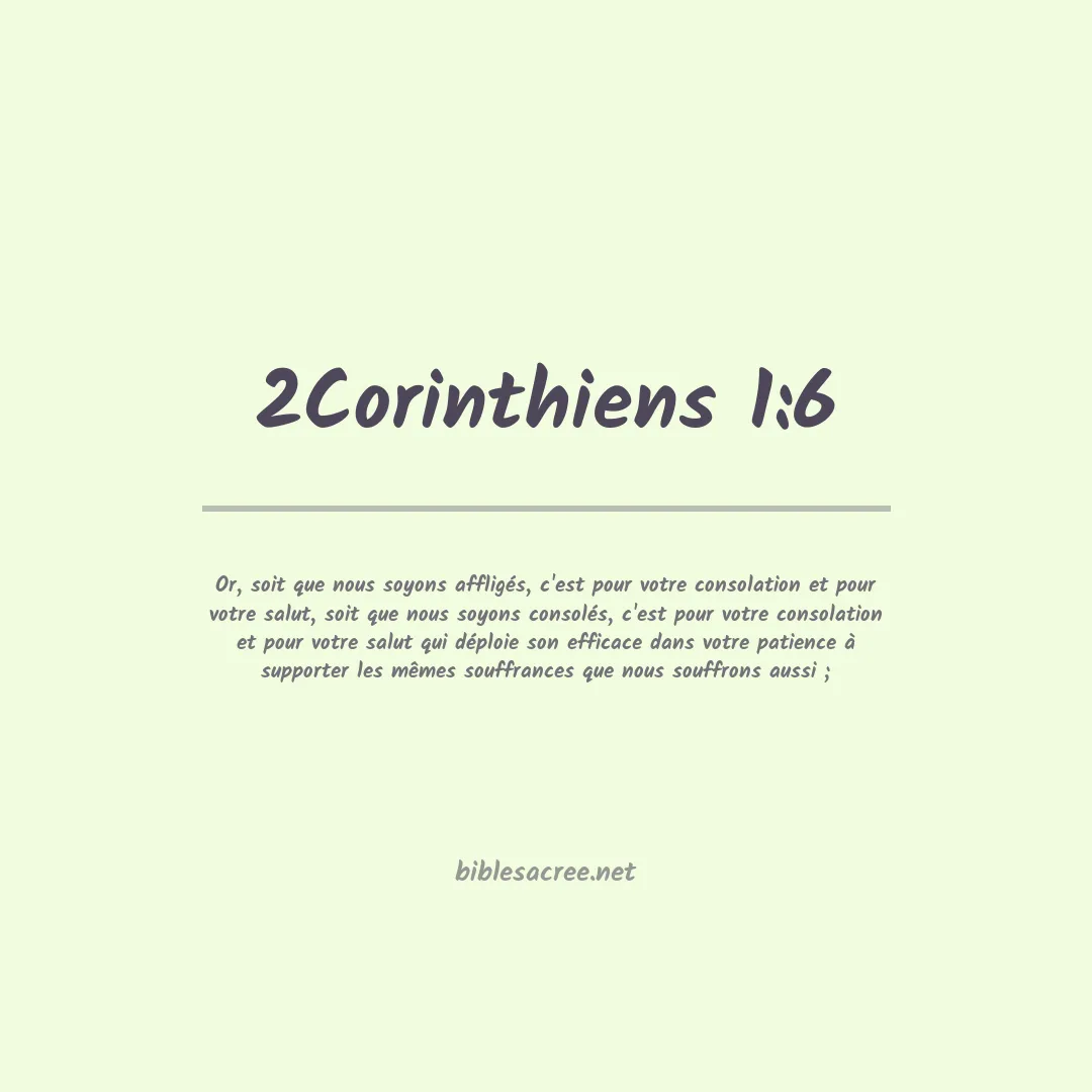 2Corinthiens - 1:6