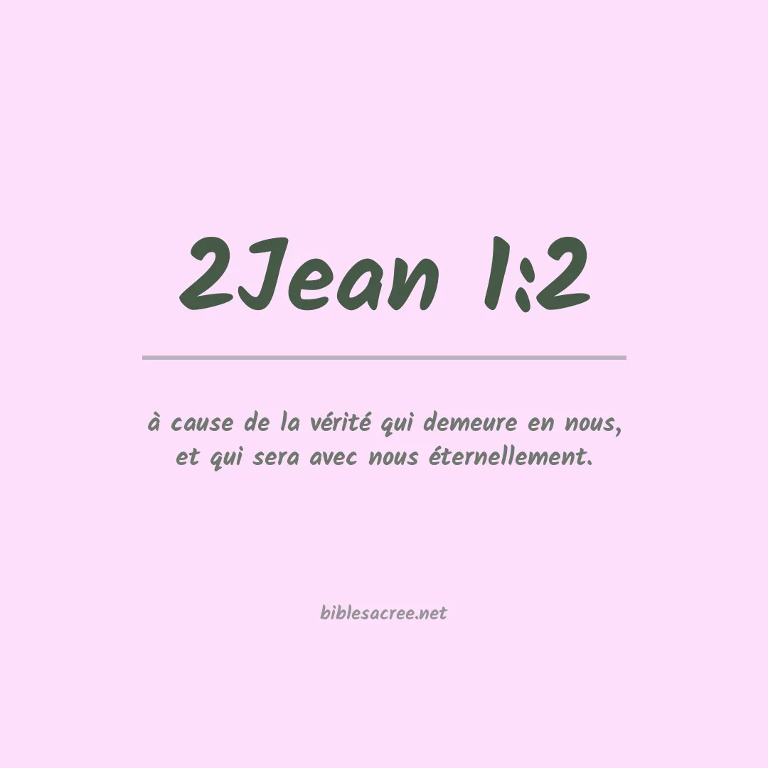 2Jean - 1:2