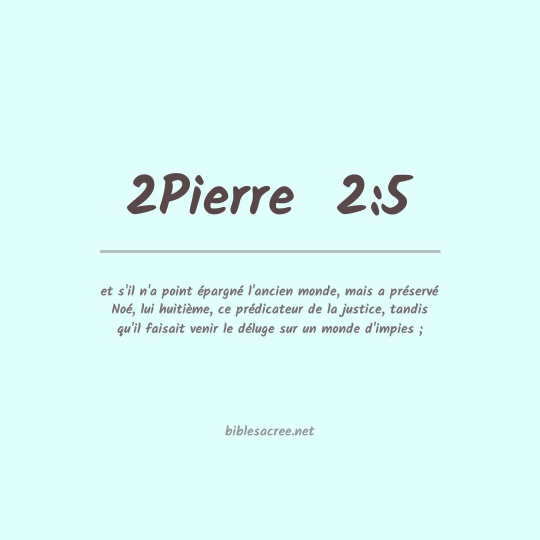 2Pierre  - 2:5