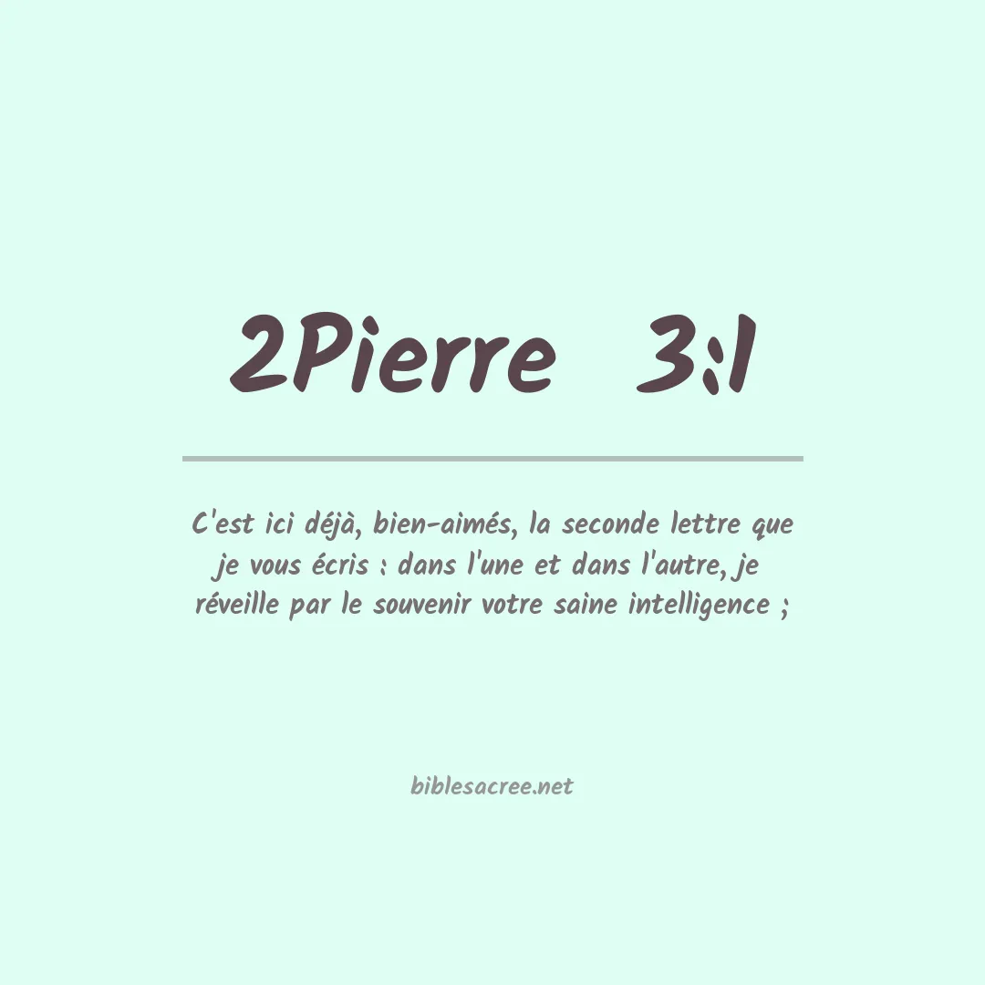 2Pierre  - 3:1