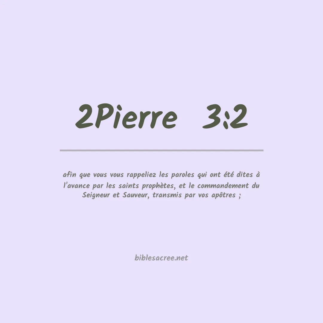 2Pierre  - 3:2