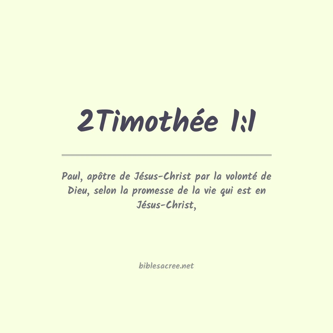 2Timothée - 1:1