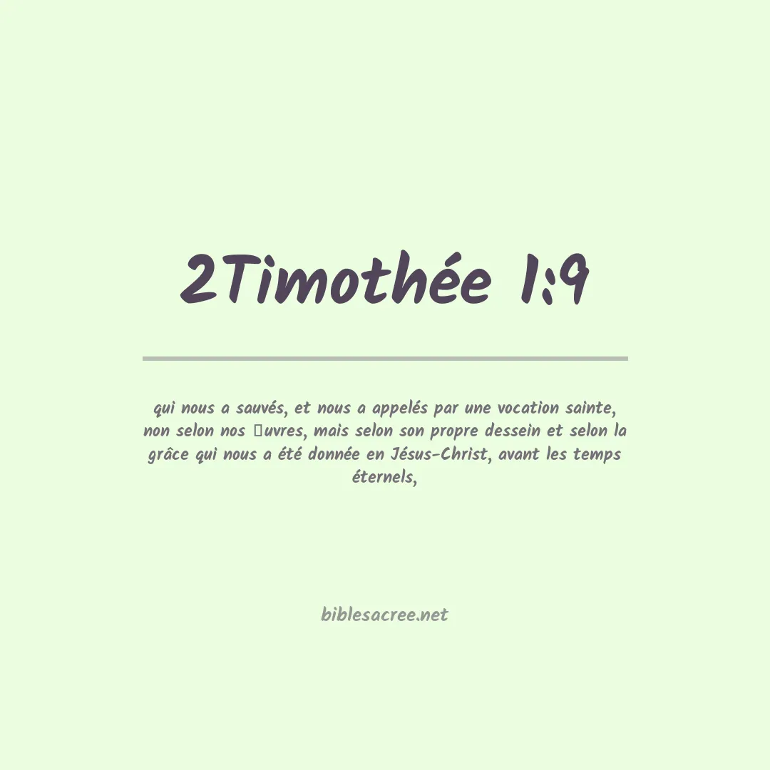 2Timothée - 1:9
