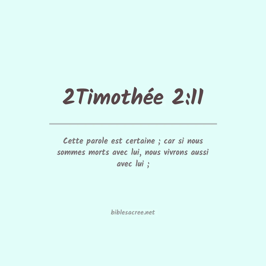 2Timothée - 2:11