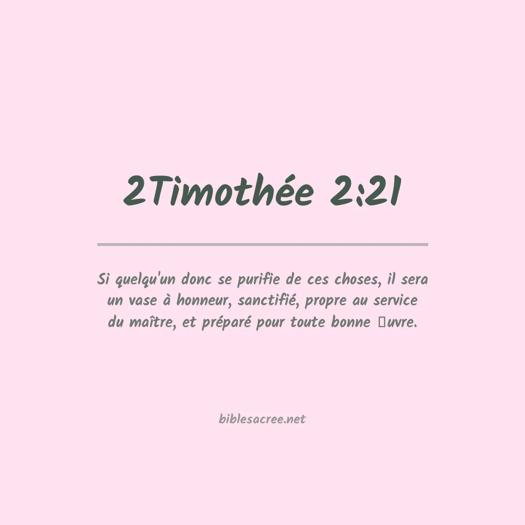 2Timothée - 2:21
