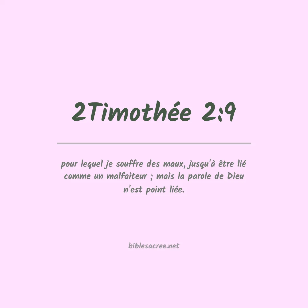 2Timothée - 2:9