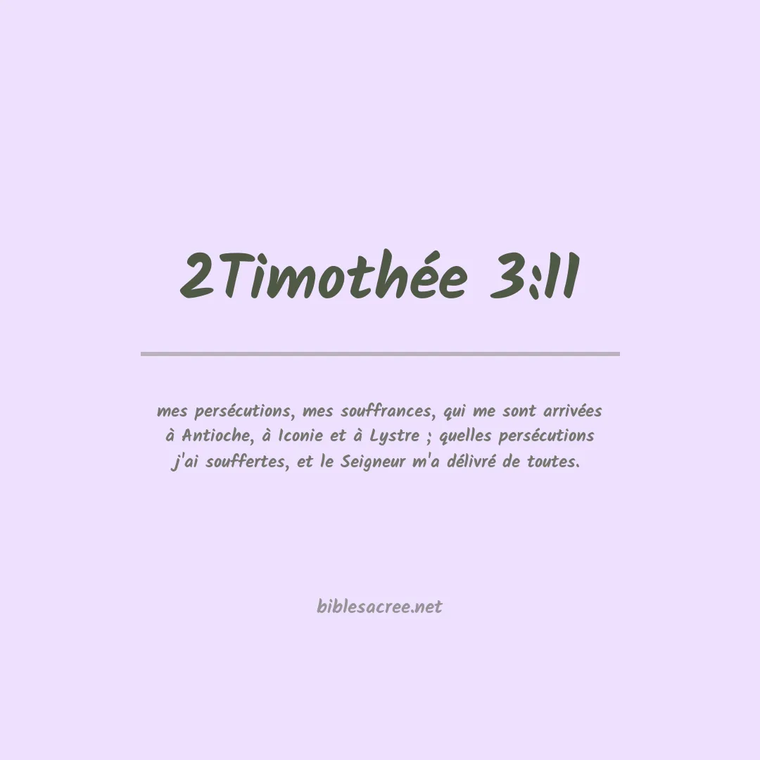 2Timothée - 3:11