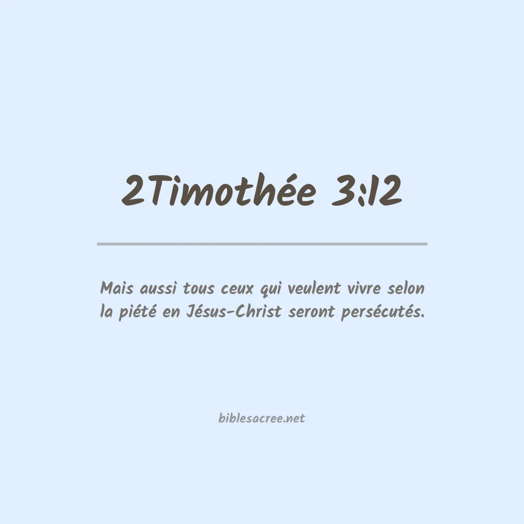 2Timothée - 3:12