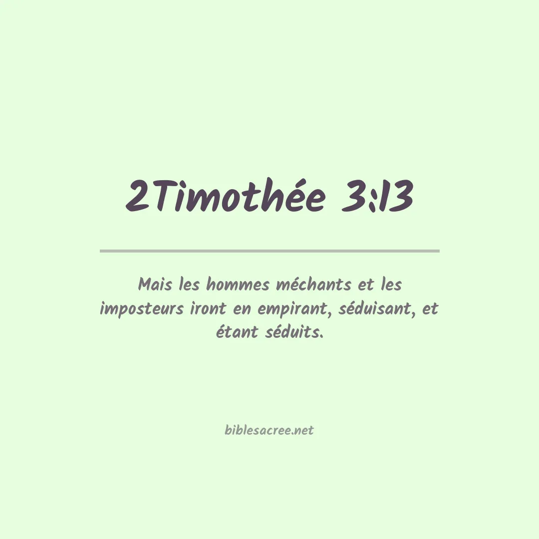 2Timothée - 3:13
