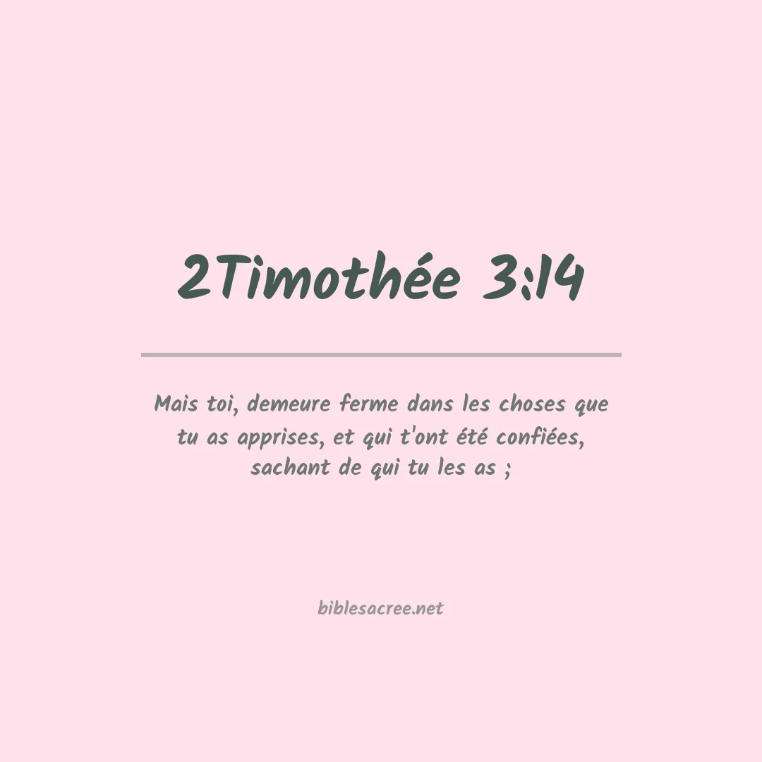 2Timothée - 3:14