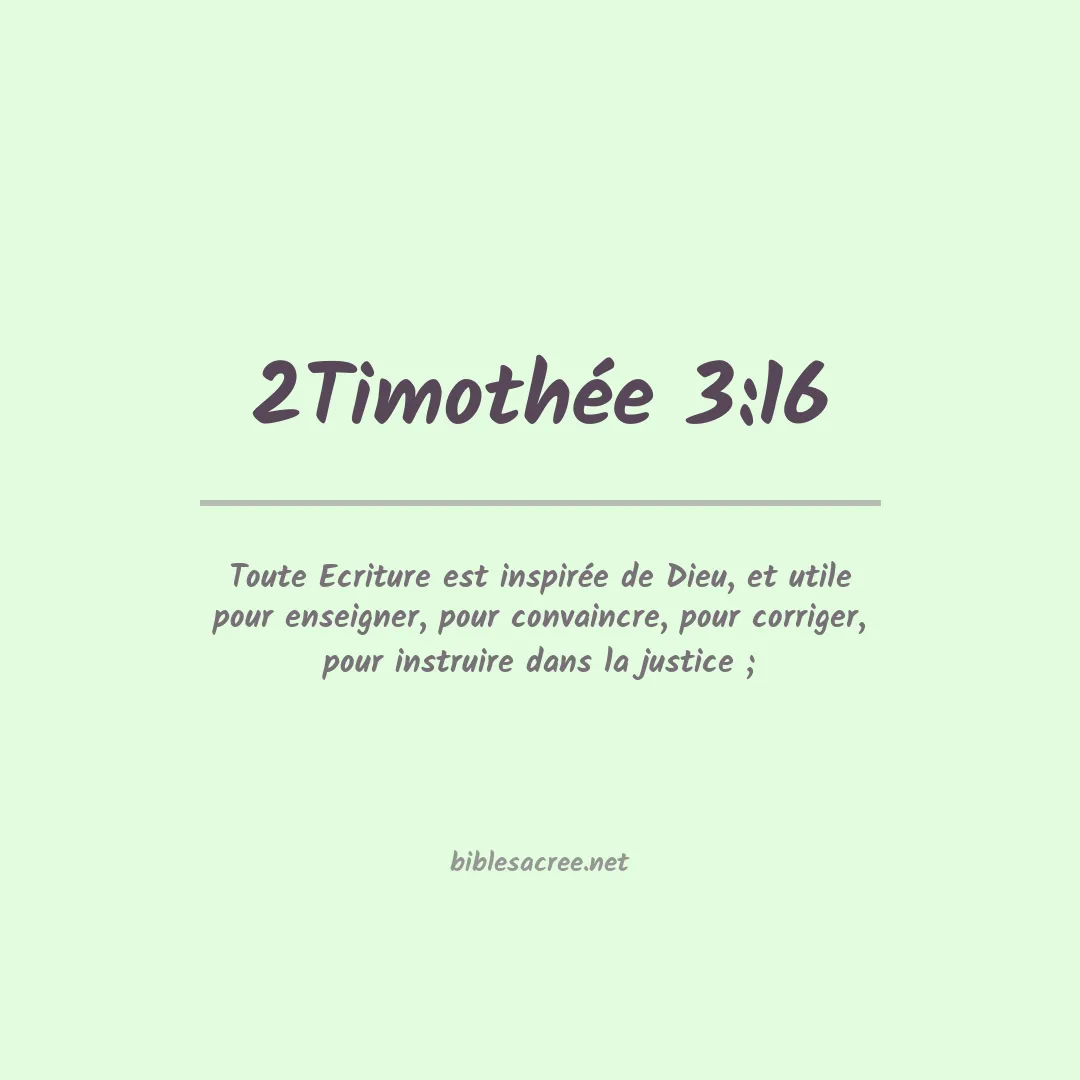 2Timothée - 3:16