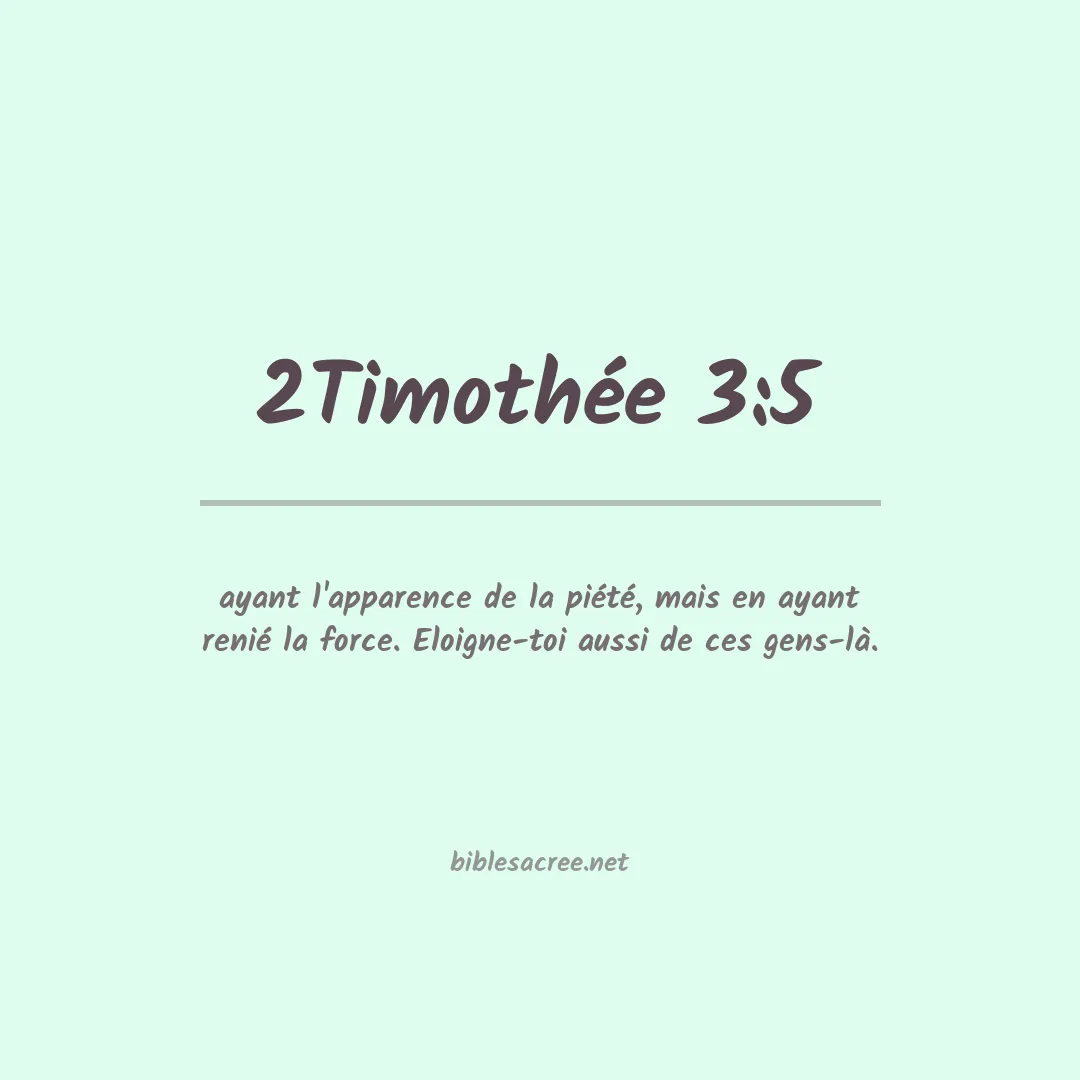 2Timothée - 3:5