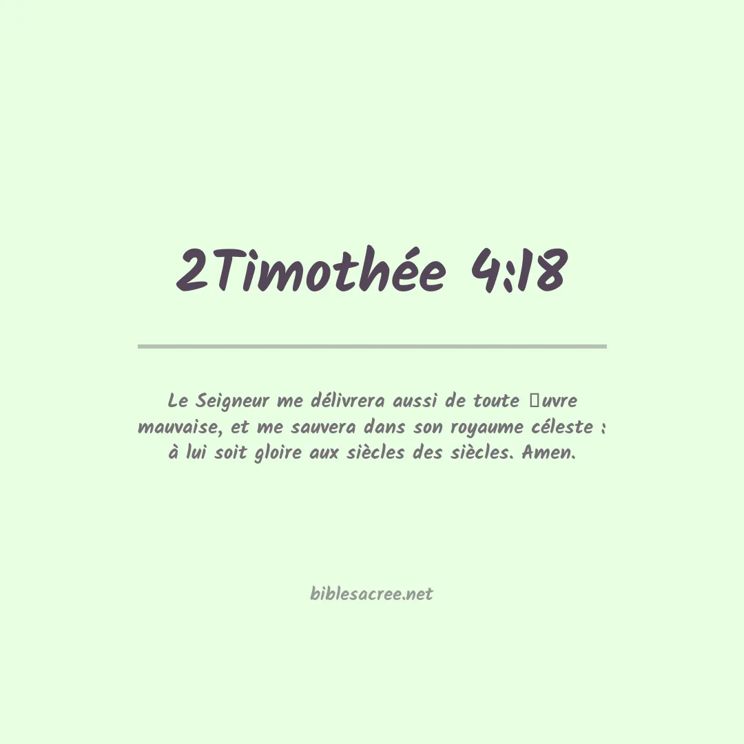 2Timothée - 4:18