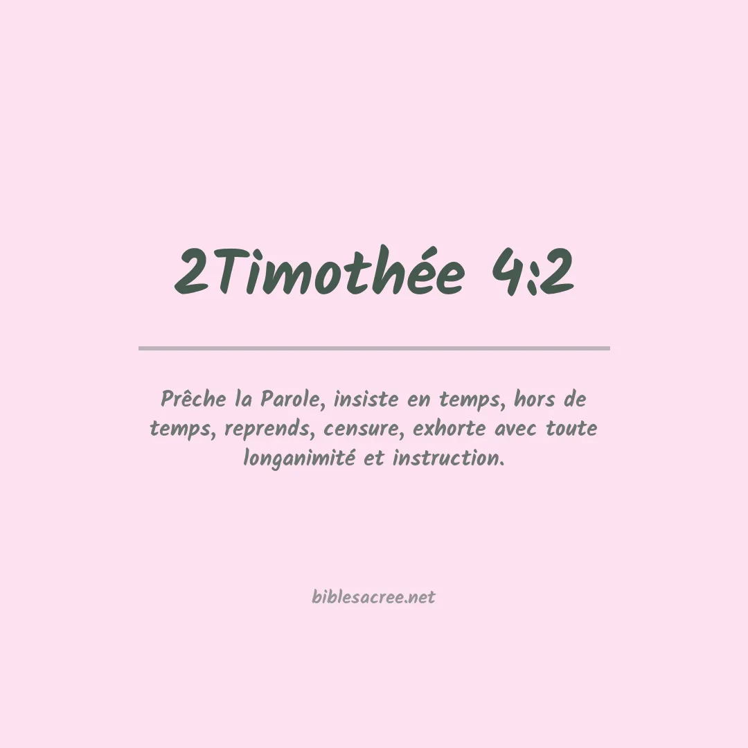 2Timothée - 4:2