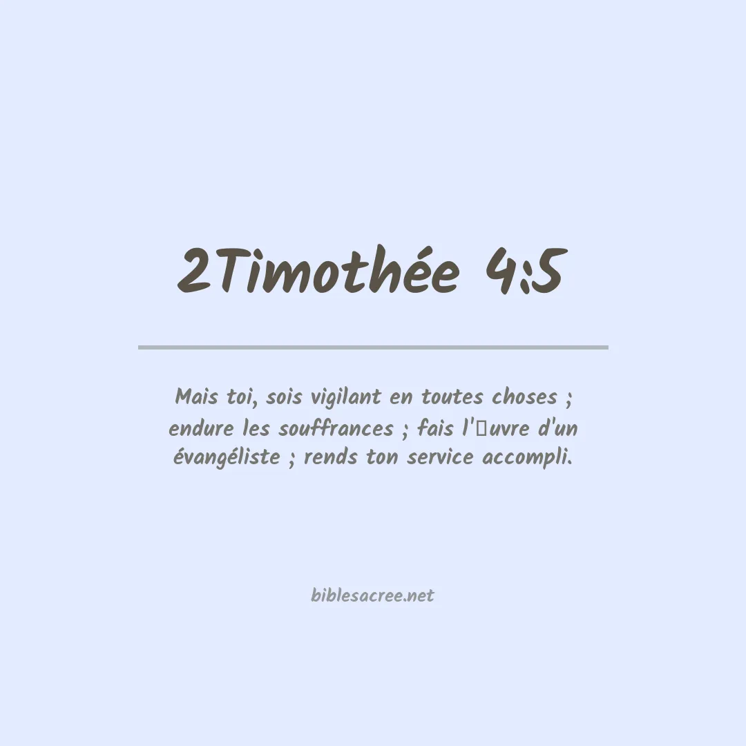 2Timothée - 4:5