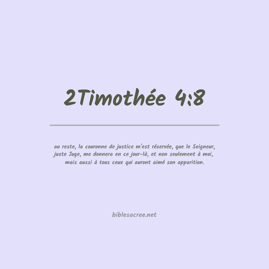 2Timothée - 4:8