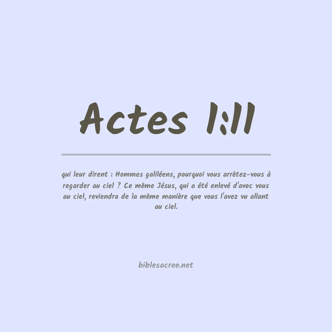 Actes - 1:11