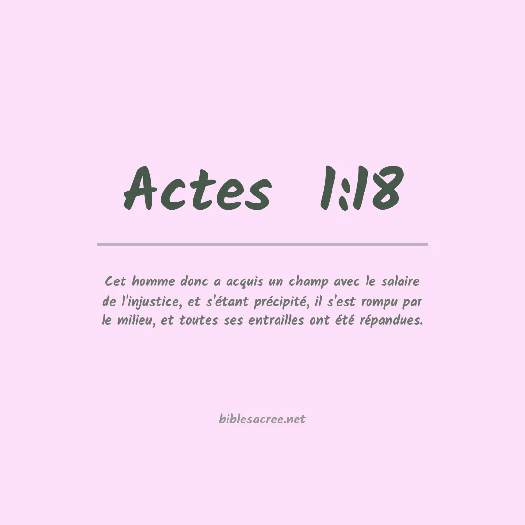 Actes  - 1:18