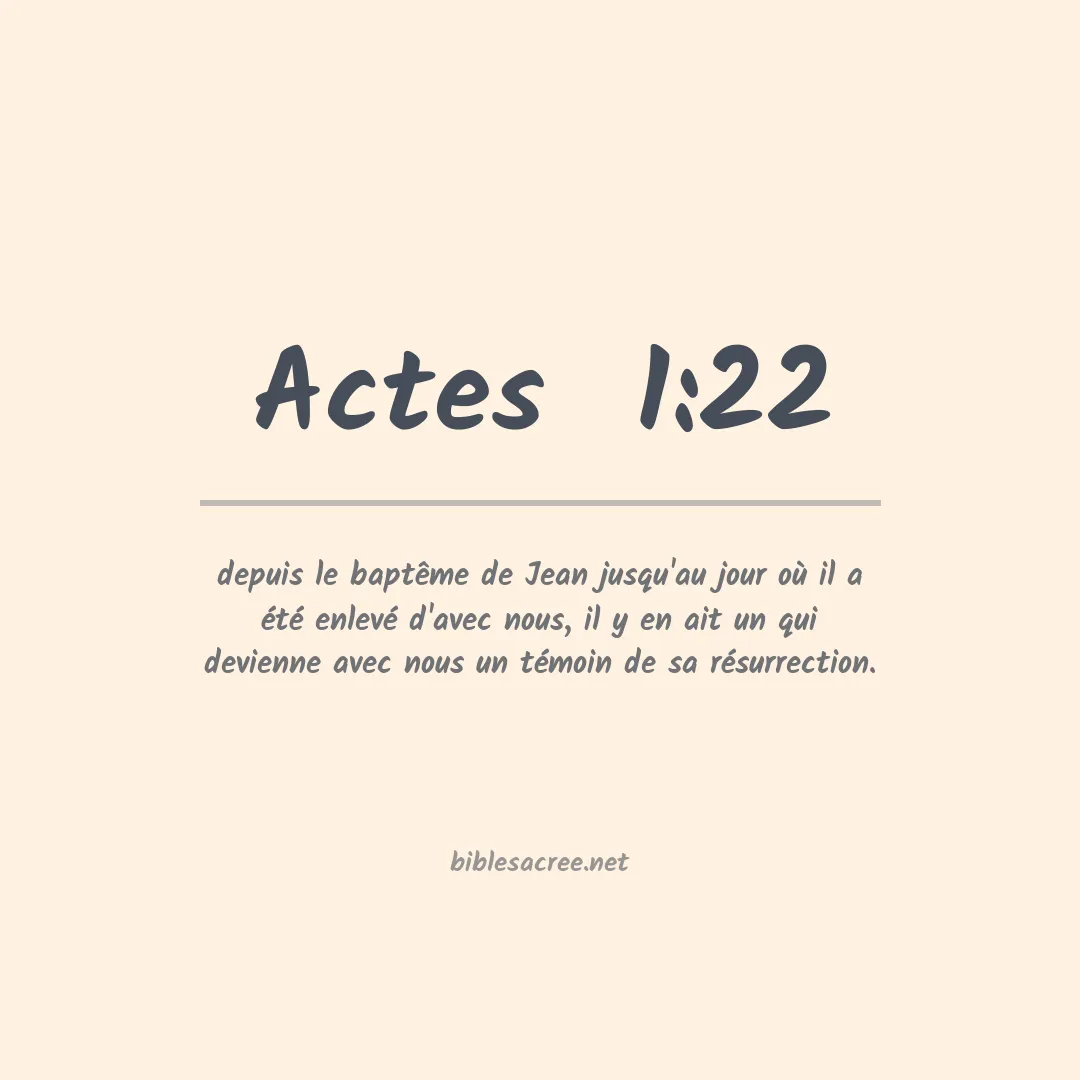 Actes  - 1:22