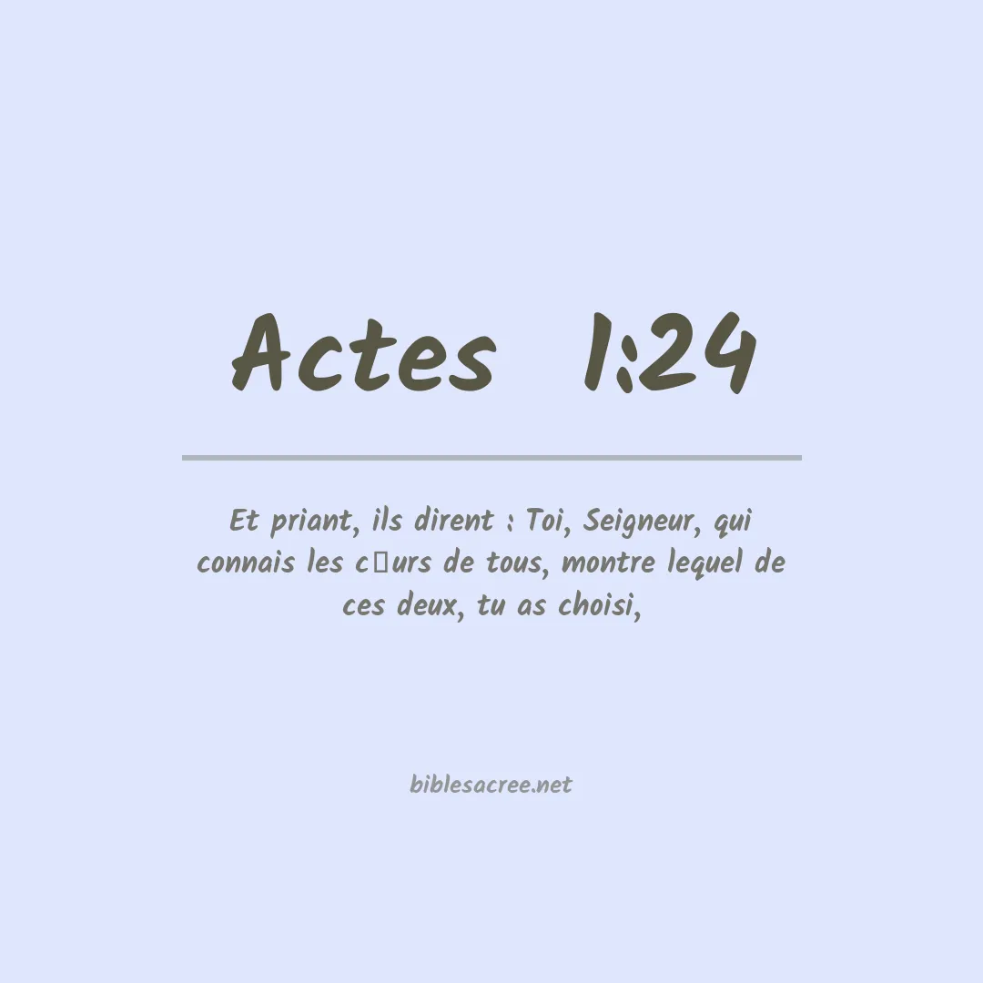 Actes  - 1:24