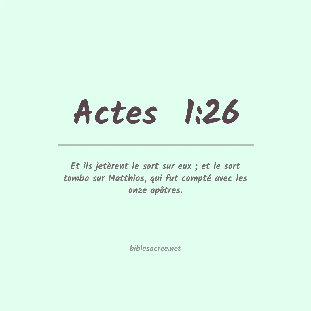 Actes  - 1:26