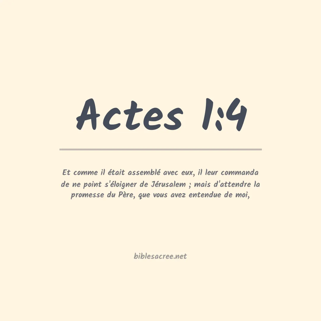 Actes - 1:4
