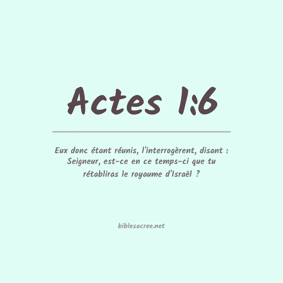 Actes - 1:6