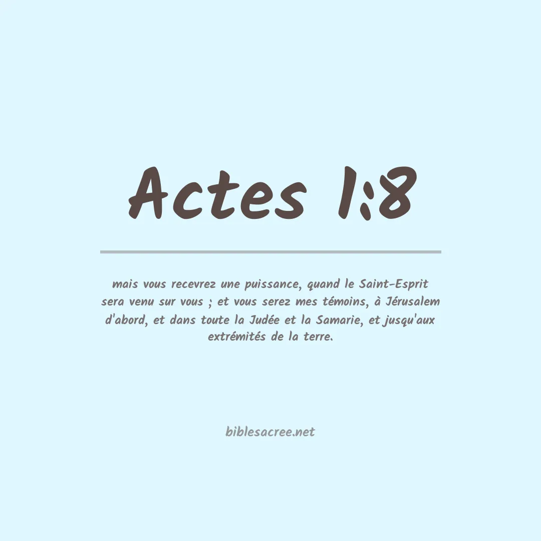Actes - 1:8