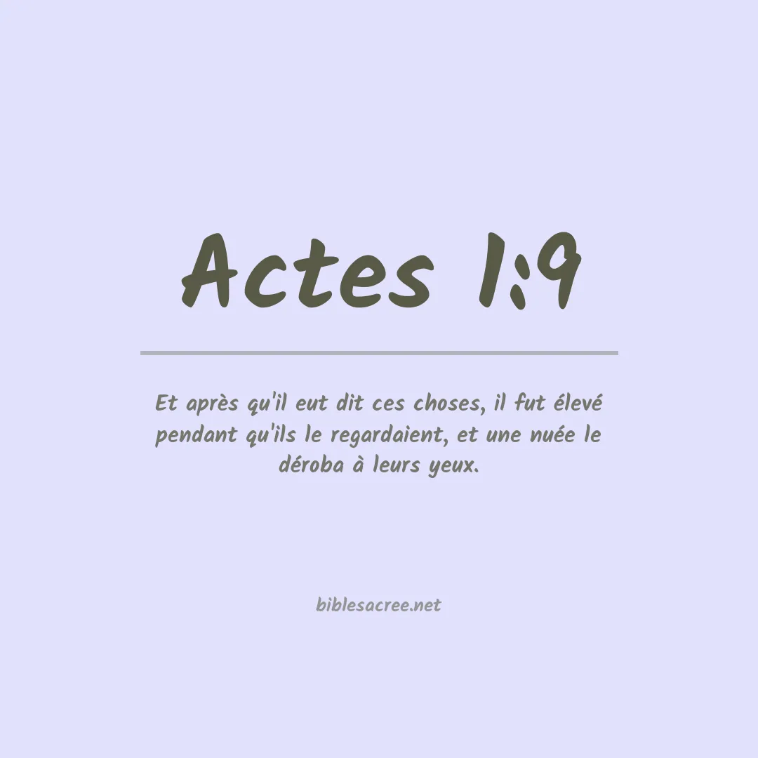 Actes - 1:9