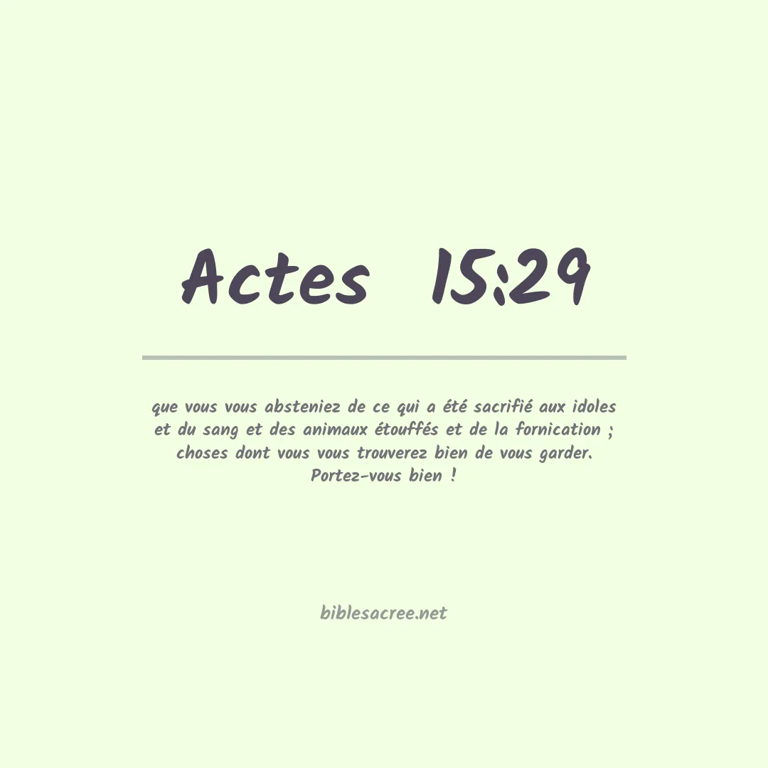 Actes - 15:29