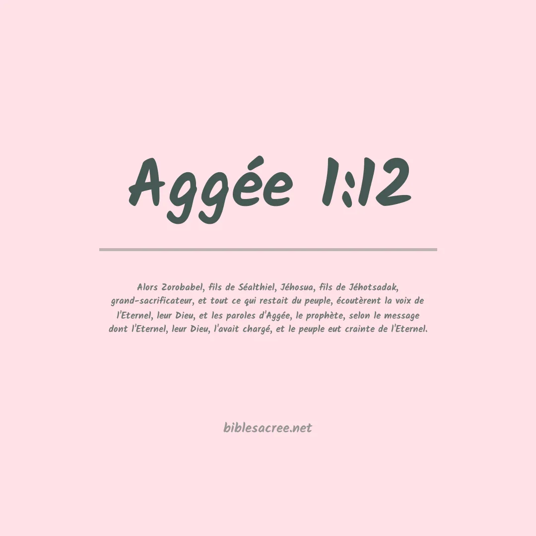 Aggée - 1:12