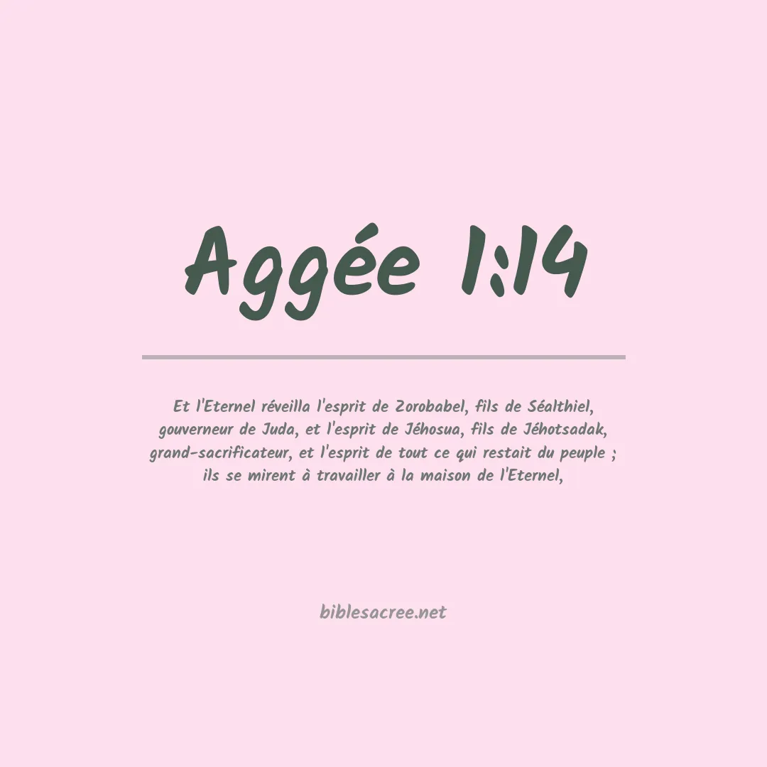 Aggée - 1:14