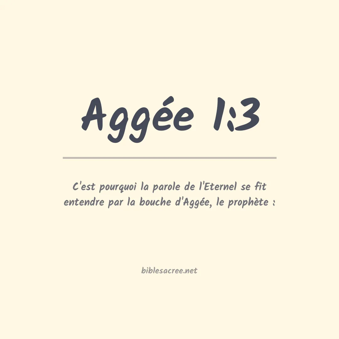 Aggée - 1:3