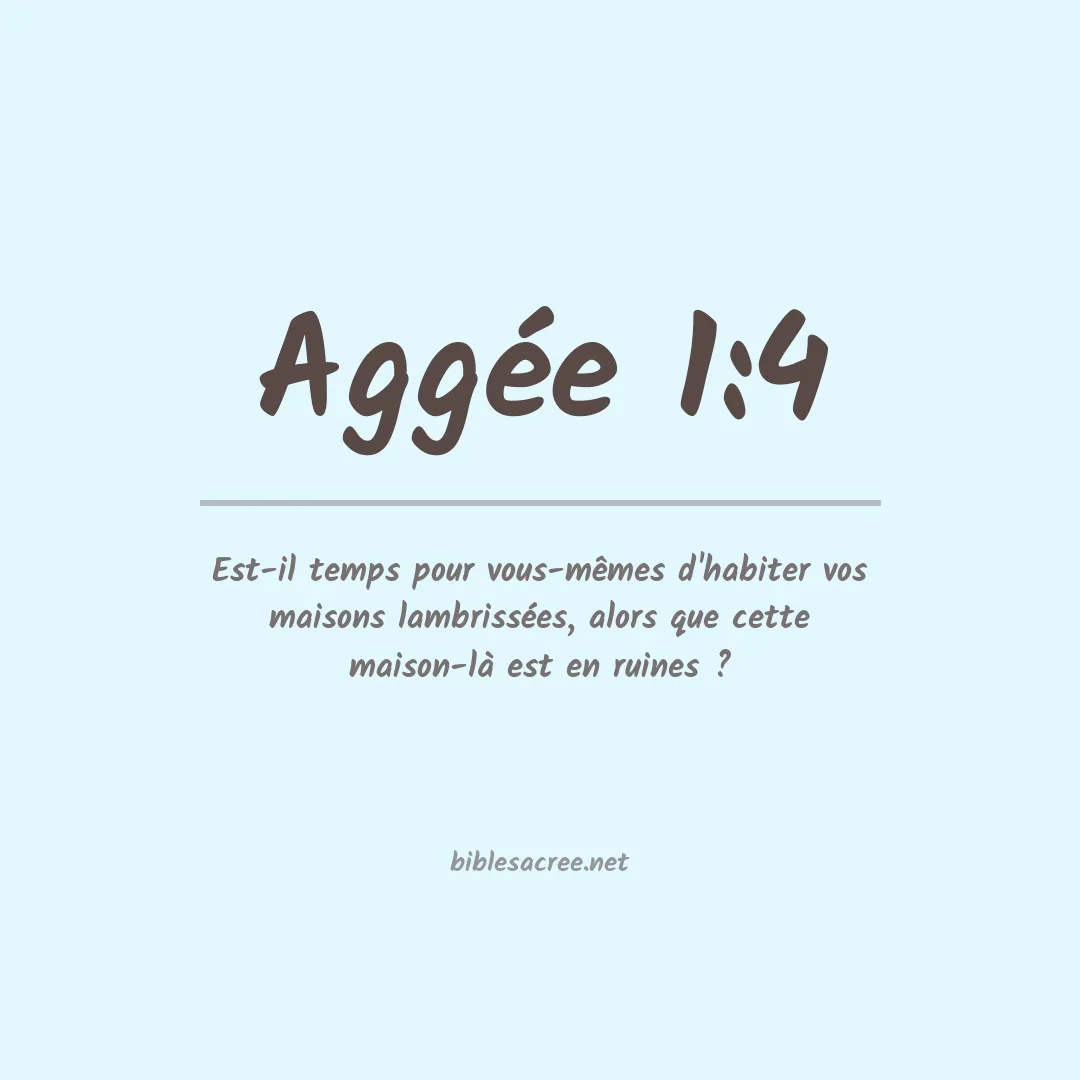 Aggée - 1:4