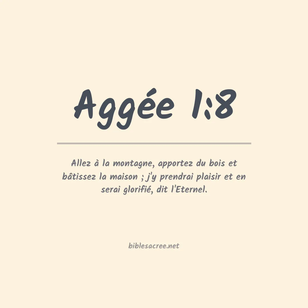 Aggée - 1:8