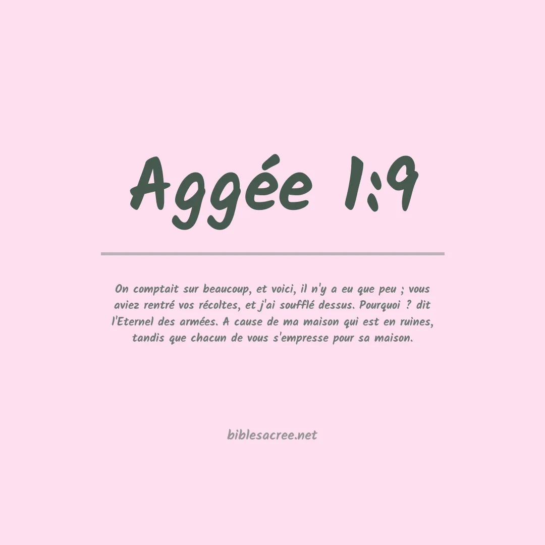 Aggée - 1:9