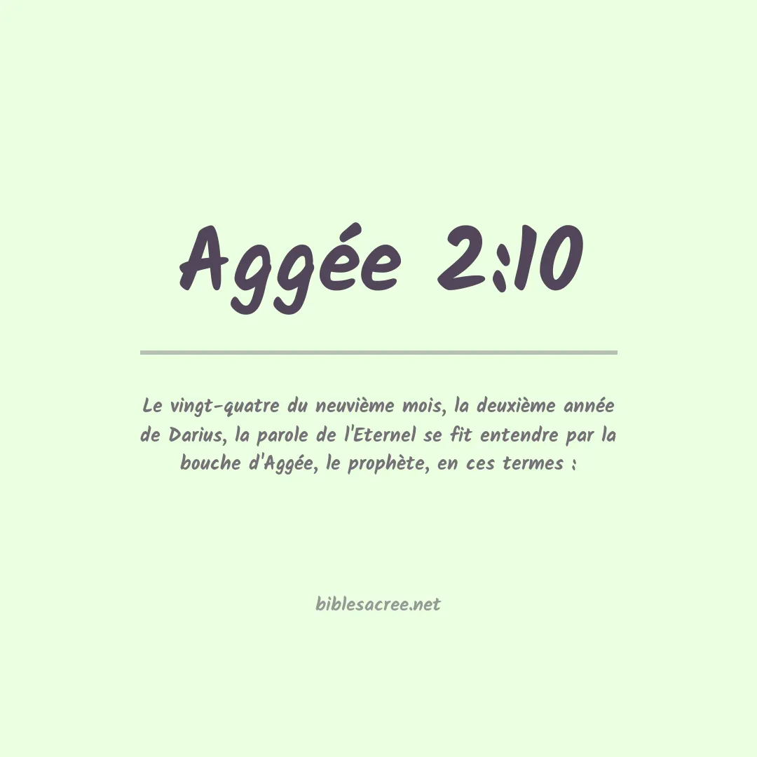 Aggée - 2:10