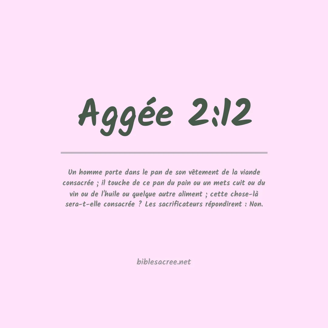 Aggée - 2:12