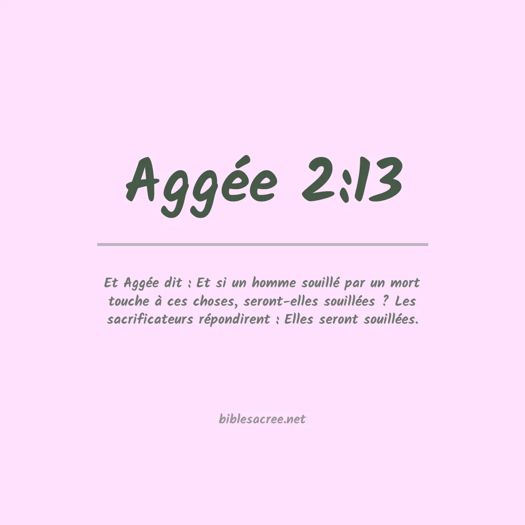 Aggée - 2:13